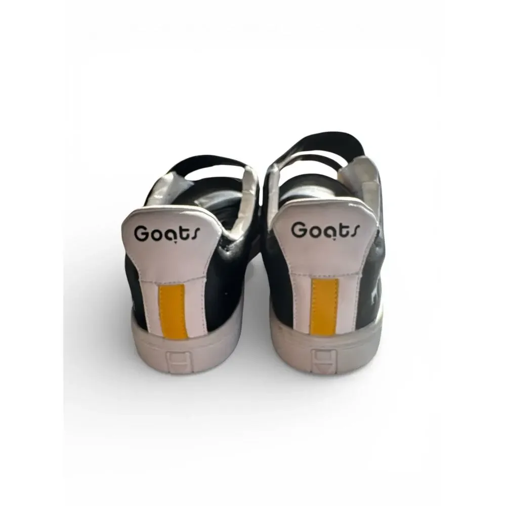 Goats The 005 Leather Sneakers Goat Slip On Black Size 11.5